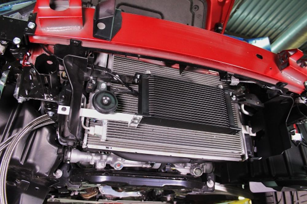 Mazda Miata Oil Cooler Kit, 2016+, Silver - image 2