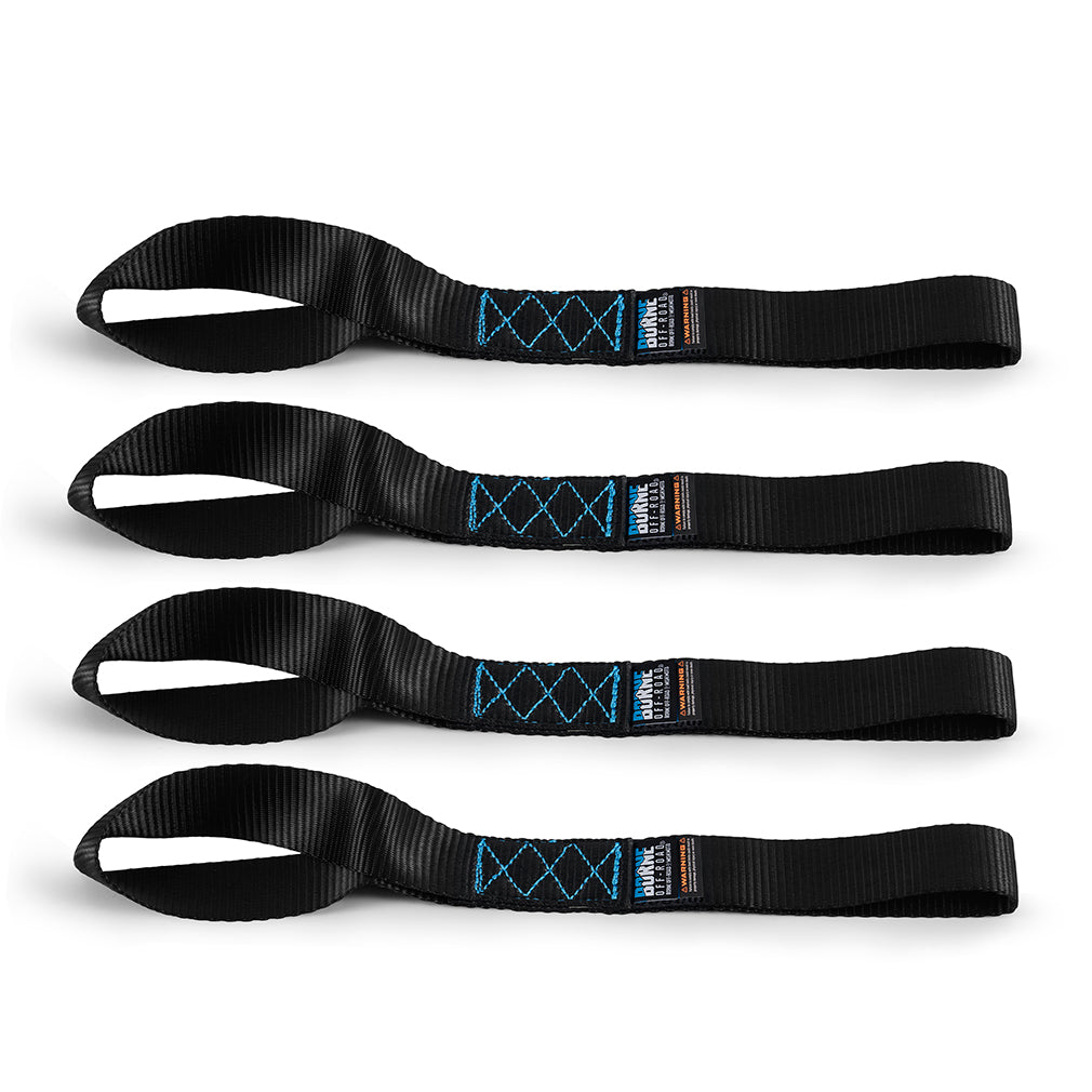 Soft Loop Tie-Down Straps (4-Pack), Black - image 1
