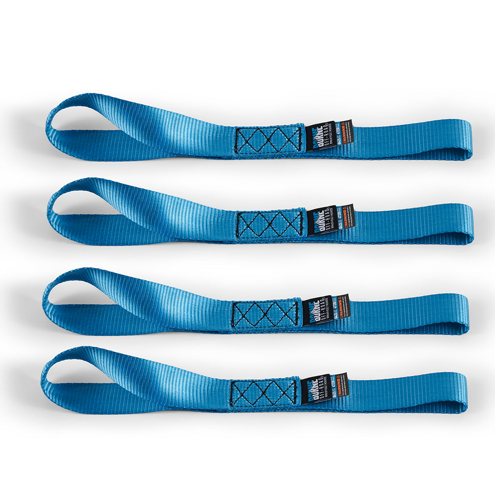 Soft Loop Tie-Down Straps (4-Pack), Blue - image 1