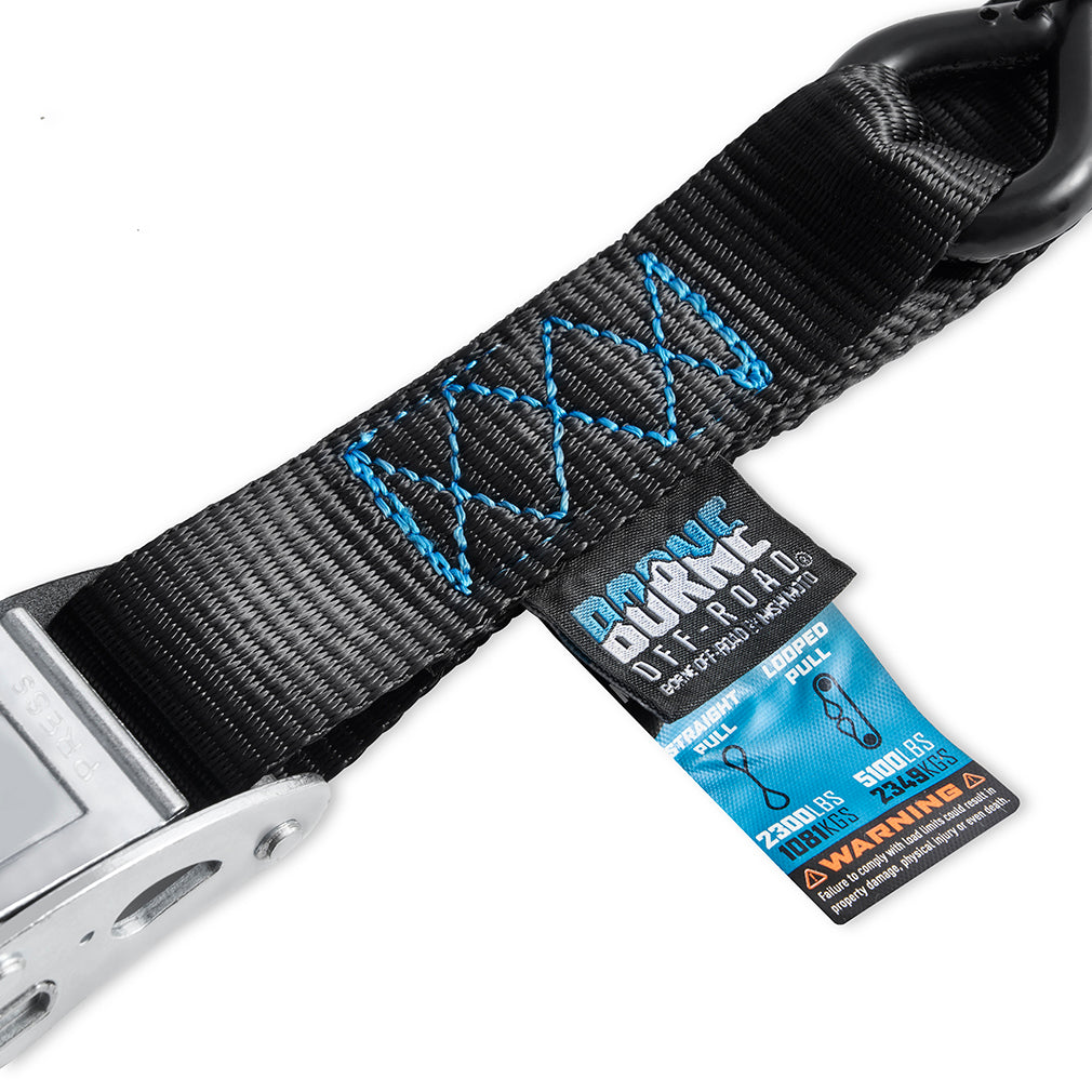 Cam Buckle Tie-Down Kit (2-Pack), Black - image 3