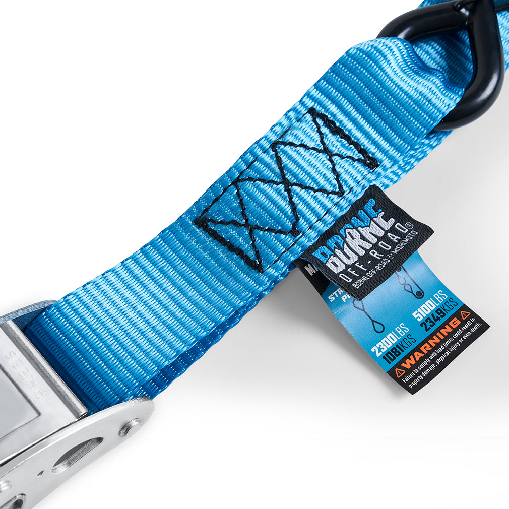 Cam Buckle Tie-Down Kit (2-Pack), Blue - image 2