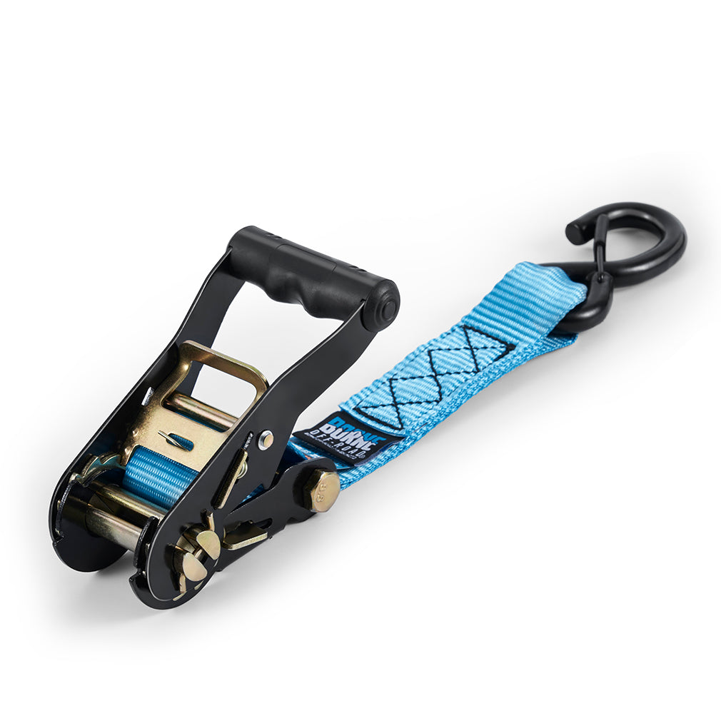 Heavy-Duty Ratchet Tie-Down Kit (2-Pack), Blue - image 3