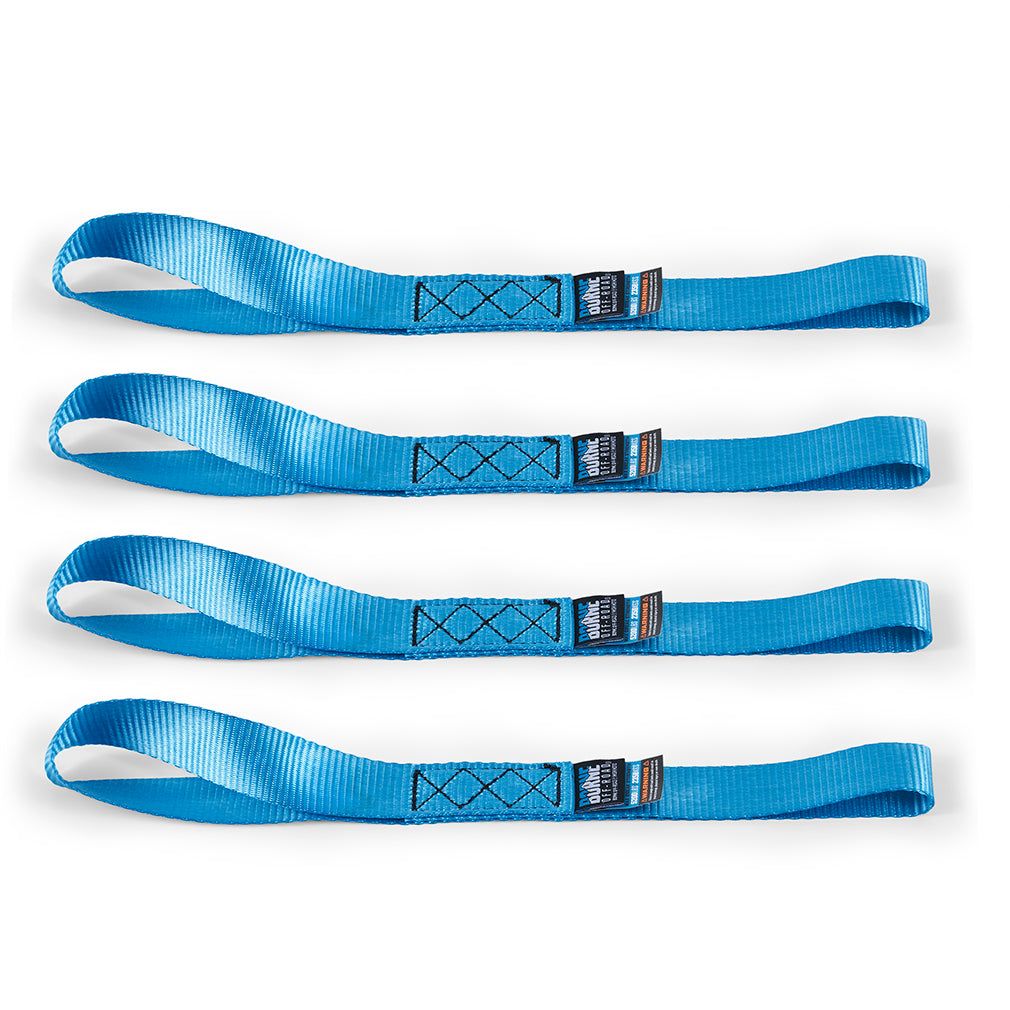 Heavy-Duty Ratchet Tie-Down Kit (4-Pack), Blue - image 1