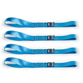 Heavy-Duty Ratchet Tie-Down Kit (4-Pack), Blue - image 1