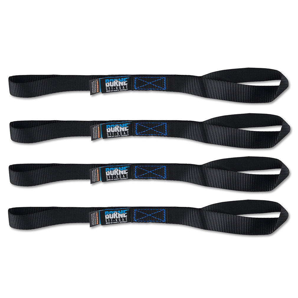 Medium-Duty Ratchet Tie-Down Kit (4-Pack), Black - image 2