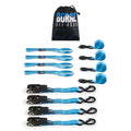 Medium-Duty Ratchet Tie-Down Kit (4-Pack), Blue - image 1