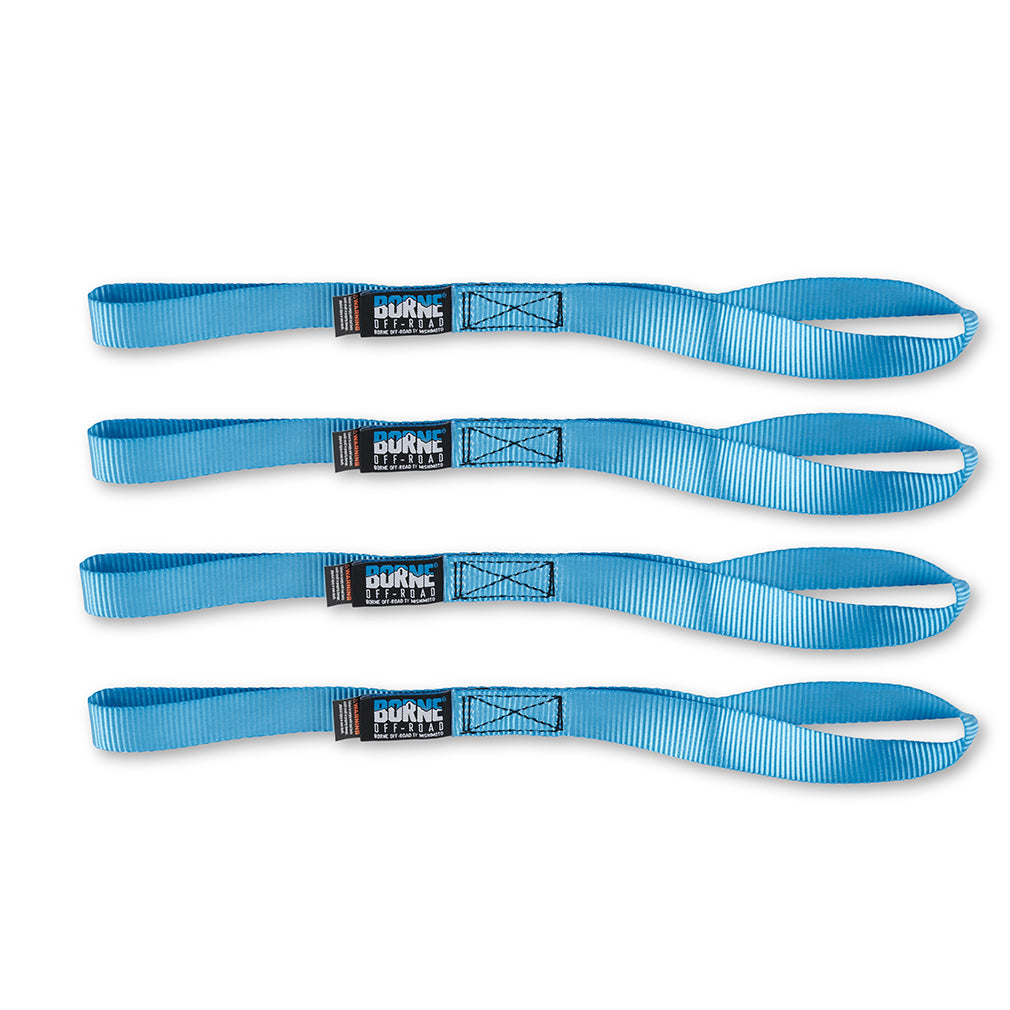Medium-Duty Ratchet Tie-Down Kit (4-Pack), Blue - image 2