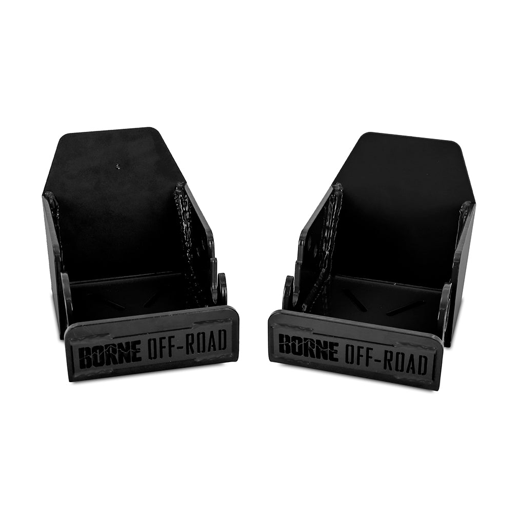 2021+ Ford Bronco Skid Plate, Rear Shock Pair, Black - image 2