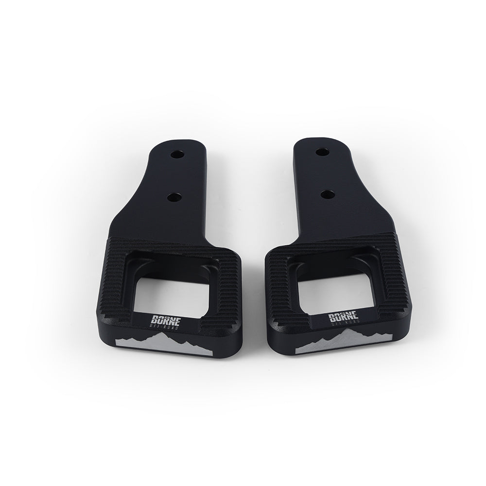 09+ F150 / 2017+ Raptor Billet Tow Hooks, Black - image 1