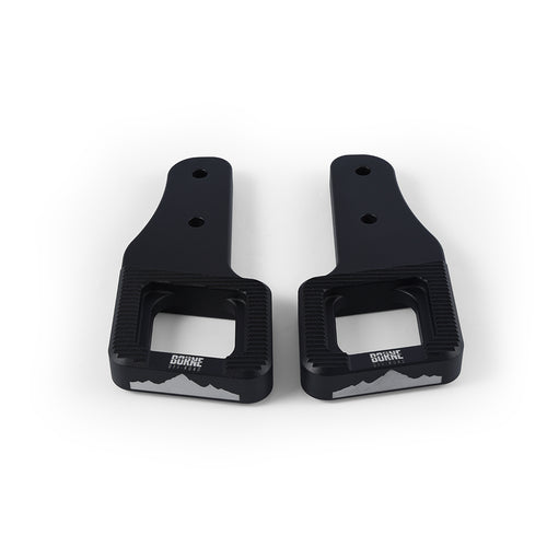 09+ F150 / 2017+ Raptor Billet Tow Hooks, Black - image 1