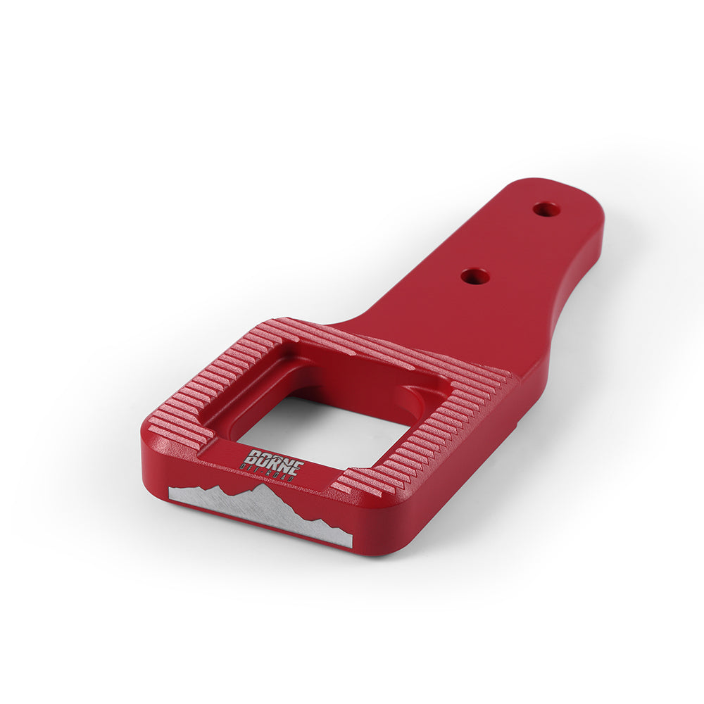 09+ F150 / 2017+ Raptor Billet Tow Hooks, Red - image 2