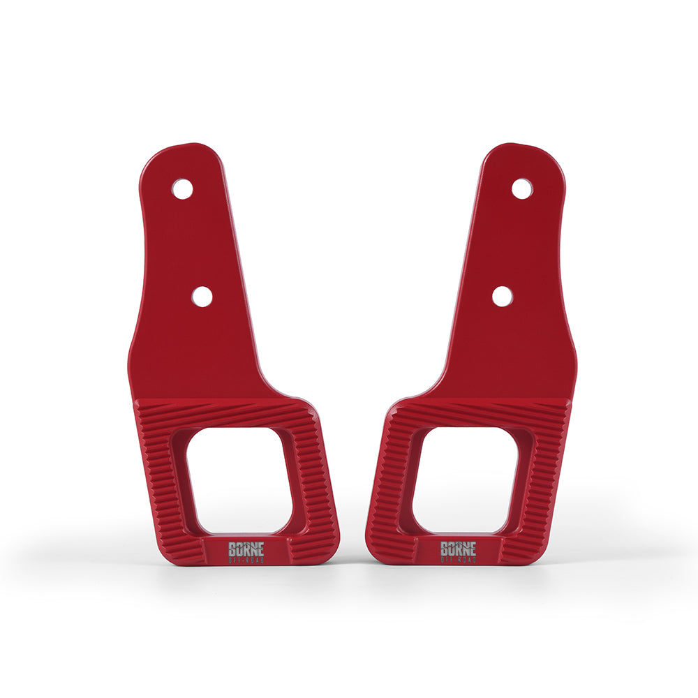 09+ F150 / 2017+ Raptor Billet Tow Hooks, Red - image 3