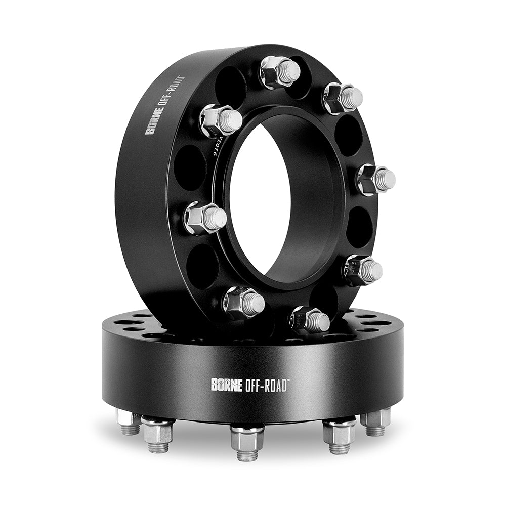 Borne Off-Road Wheel Spacers, 8X170, 125, 50, M14, Black - image 1