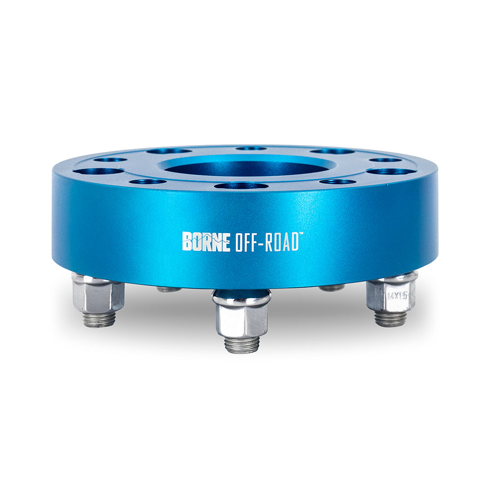 Borne Off-Road Wheel Spacers, 5x127, 71.6, 30, M14, Blue - image 3