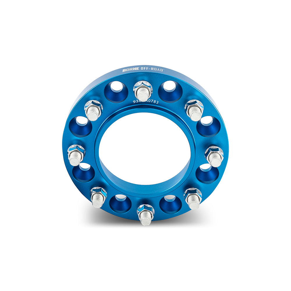 Borne Off-Road Wheel Spacers, 8X165.1, 121.3, 32, M14, Blu - image 3