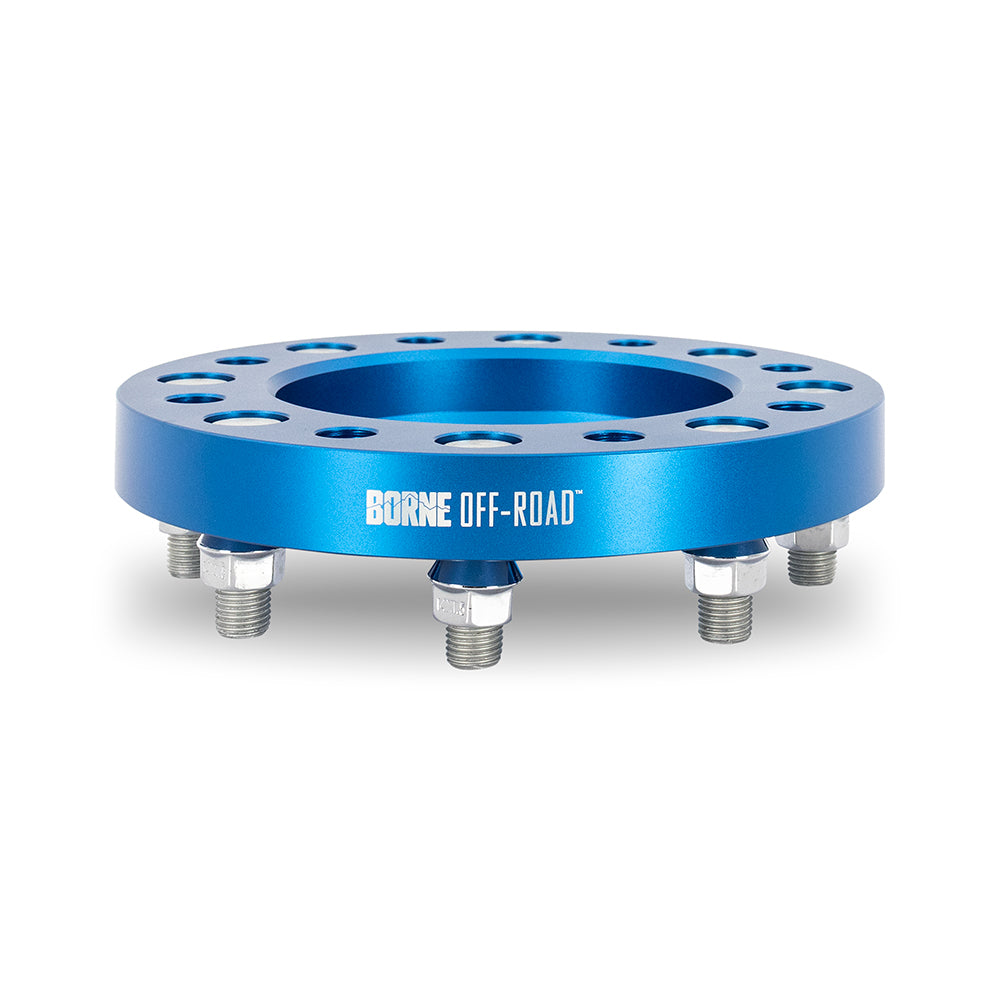 Borne Off-Road Wheel Spacers, 8X165.1, 121.3, 32, M14, Blu - image 4