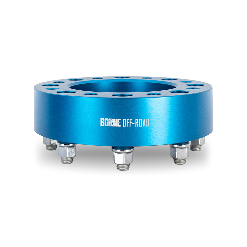 Borne Off-Road Wheel Spacers, 8X165.1, 121.3, 50, M14, Blu - image 4