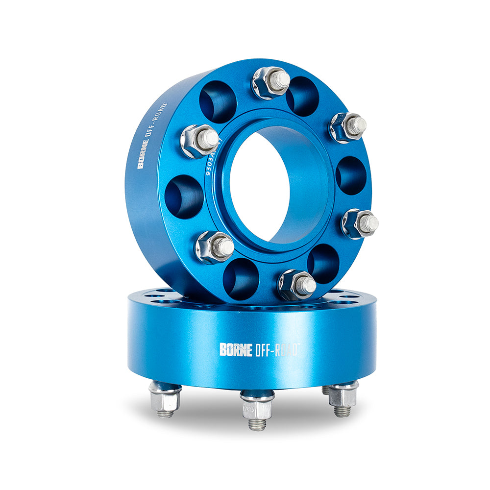 Borne Off Road Wheel Spacers, 6x135, 87.1, 50, M14, Blue - image 1