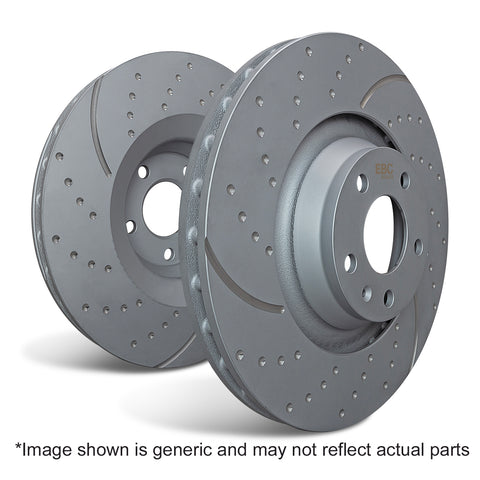 EBC Brakes Front Turbogroove Disc for Hyundai i30N pre-facelift (GD2201)