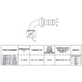 120-Degree Push Lock Fitting, -10AN - image 1