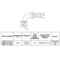 90-Degree Push Lock Fitting, -4AN - image 1