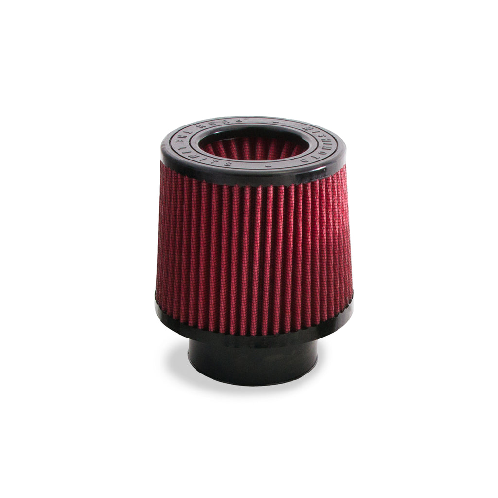 Mishimoto Air Filter w/ Molded Logo, Red Oil, 8 Layer Cotton w/ Worm Gear Clamp - image 1