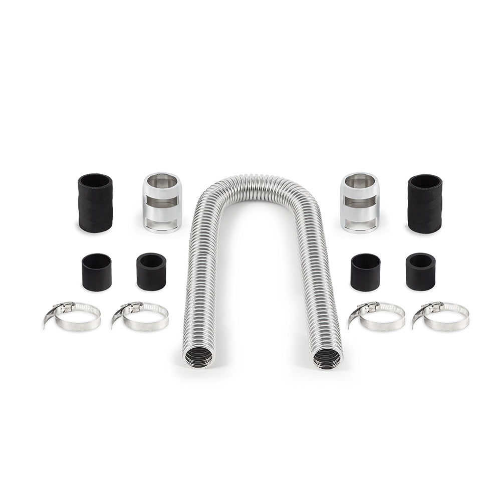 36in. Flexible Radiator Hose Kit, Chrome - image 1
