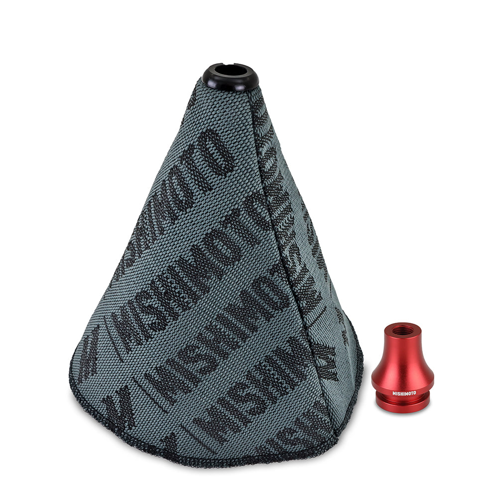 Shift Boot Cover + Retainer/Adapter Bundle, M12x1.25, Red - image 1