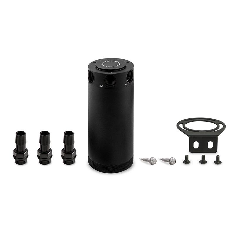 3-Port Universal XL  Baffled Catch Can, Black - image 1