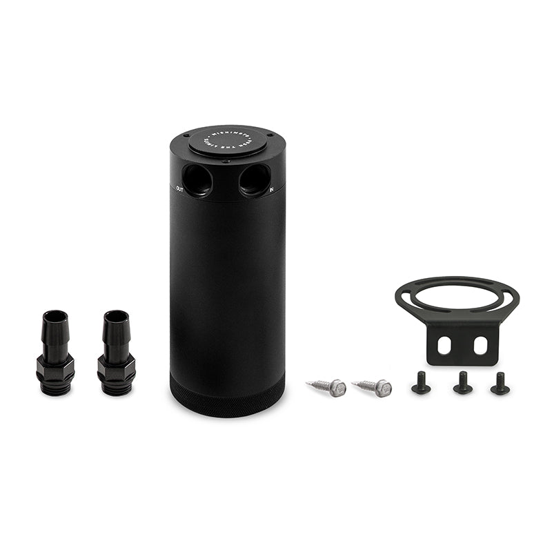 2-Port Universal XL Baffled Catch Can, Black - image 1