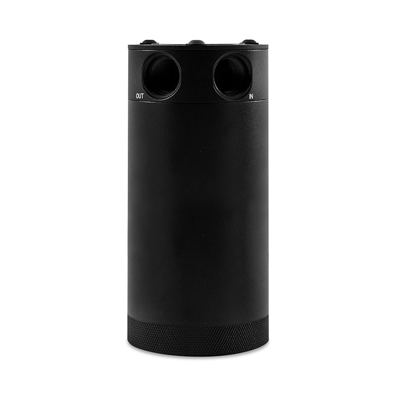 2-Port Universal XL Baffled Catch Can, Black - image 2