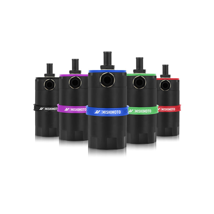 Baffled Oil Catch Can, Red - image 1
