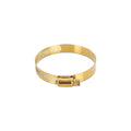 10x High-Torque Worm Gear Clamp, Gold, 57mm - image 1