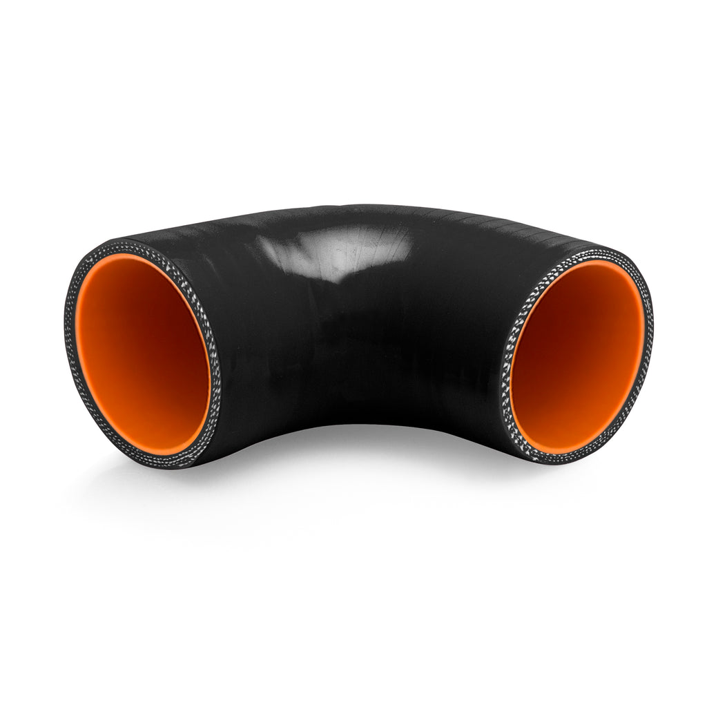 2.5", 90 Degree Coupler, Black - image 3