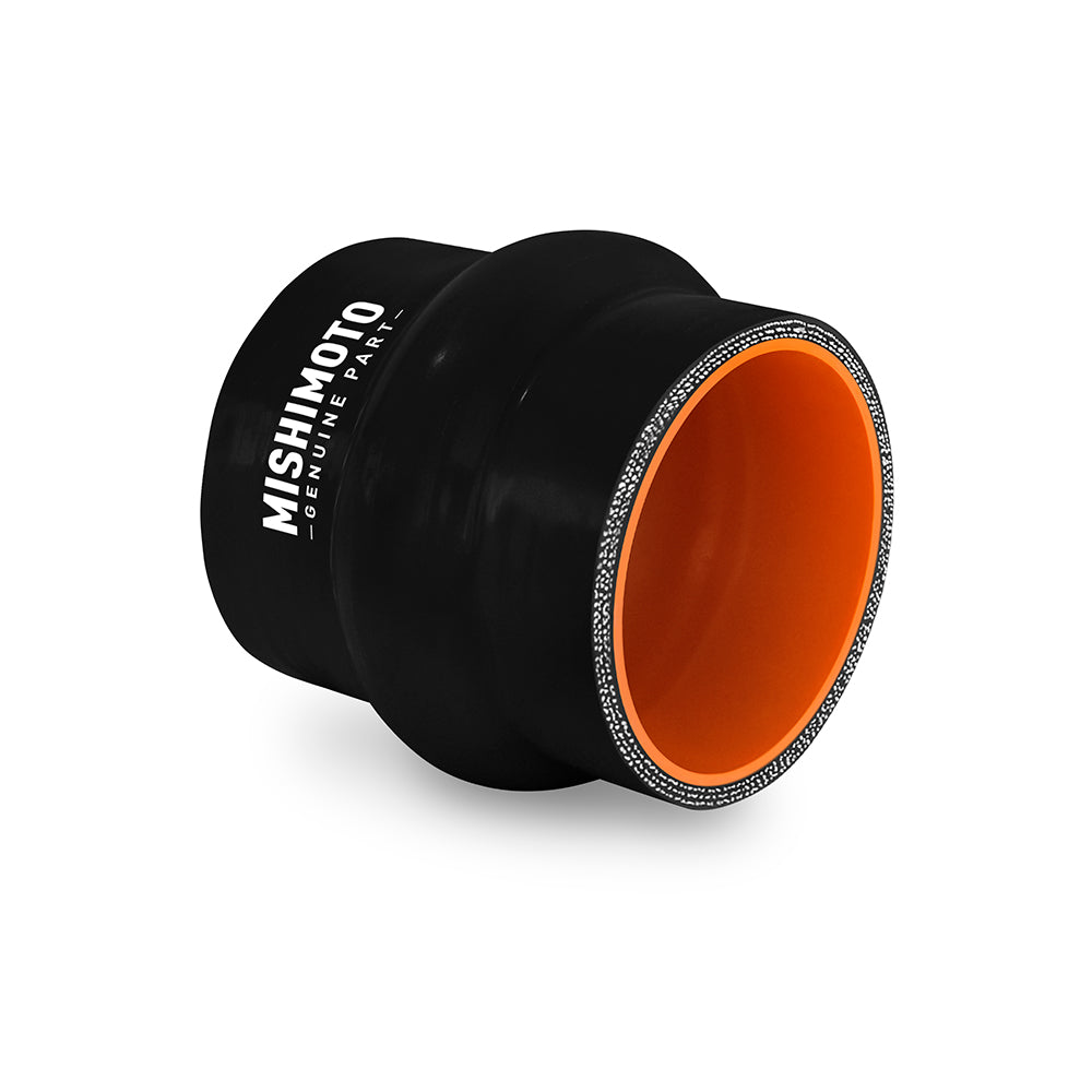 3" Hump Straight Silicone Coupler, Black - image 2