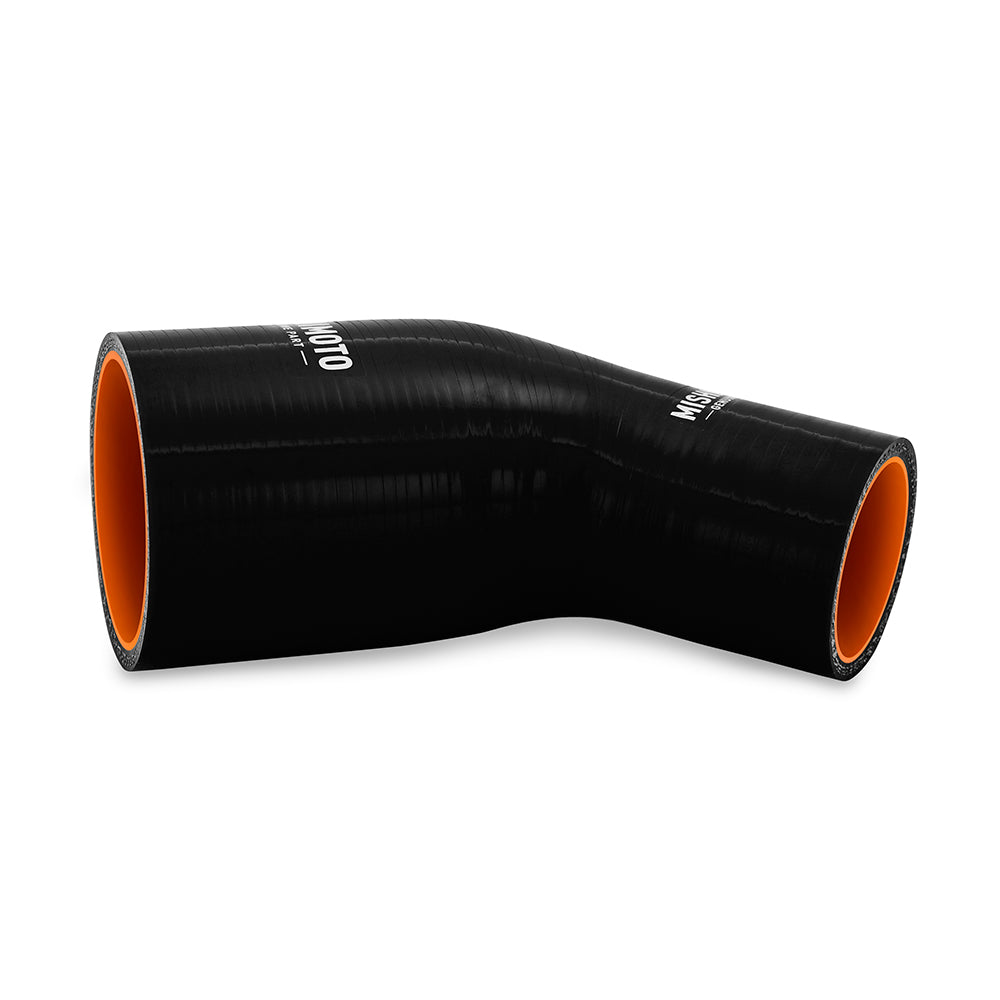Silicone Reducer Coupler, 45 Degree, 1.75" to 2.5", Black - image 2