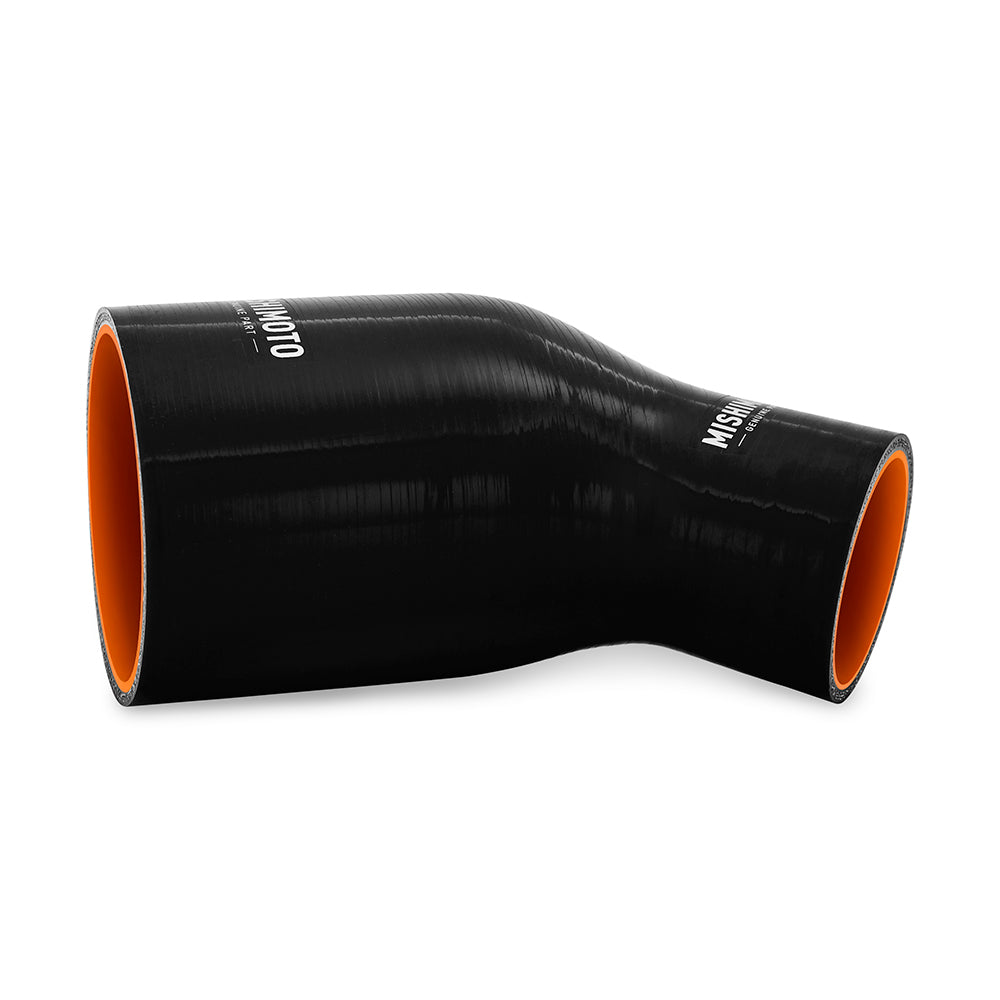 Silicone Reducer Coupler, 45 Degree, 2.5" to 4", Black - image 2