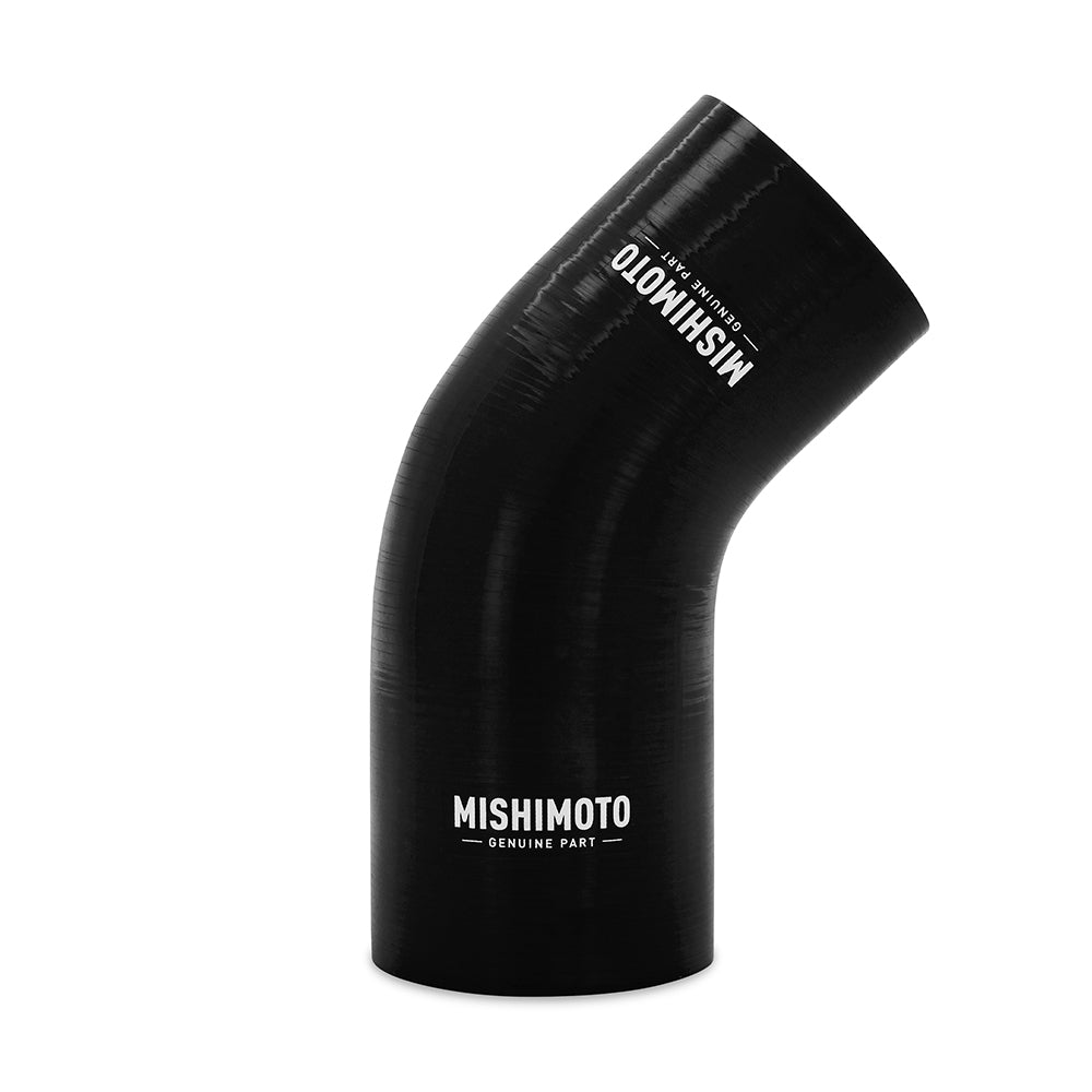 Silicone Reducer Coupler, 45 Degree, 2.75" to 3", Black - image 1