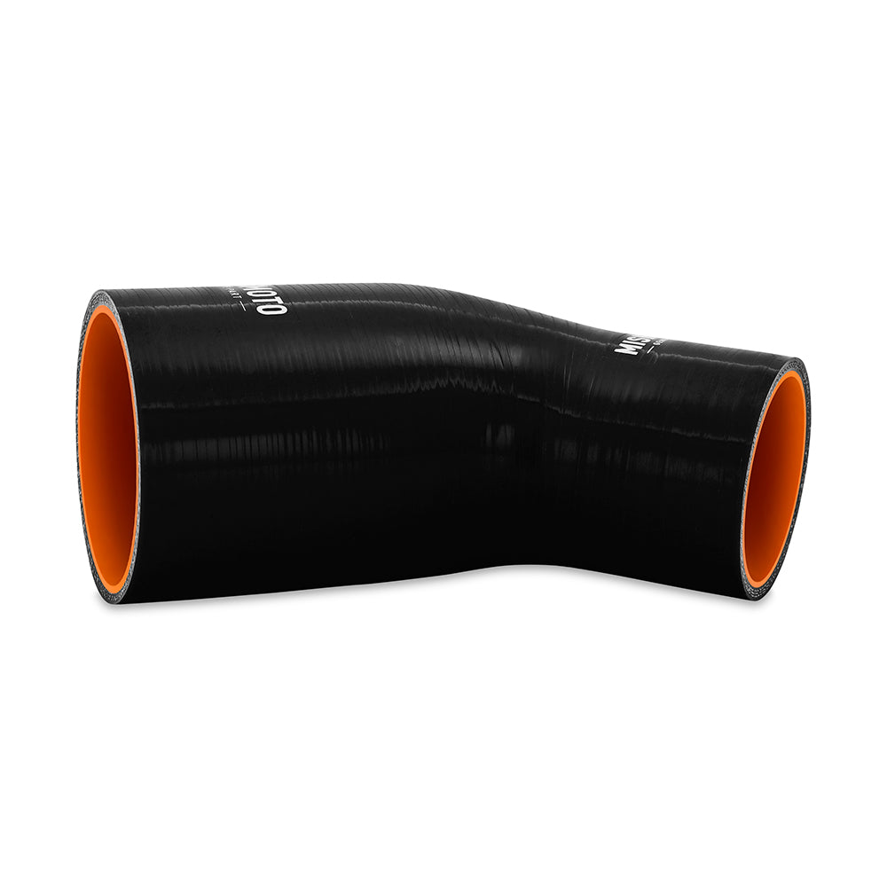Silicone Reducer Coupler, 45 Degree, 3" to 3.5", Black - image 2
