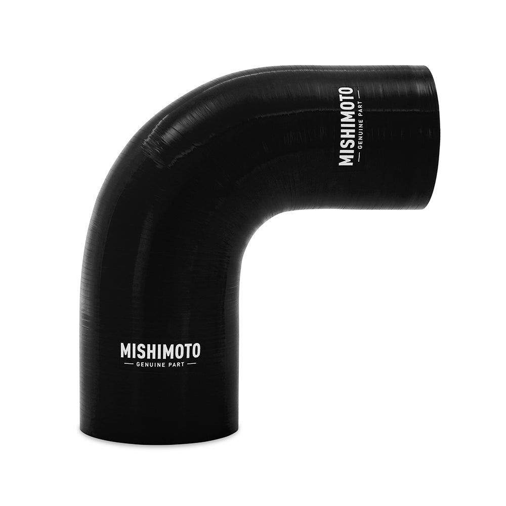 Silicone Reducer Coupler, 90 Degree, 2.75" to 3", Black - image 1