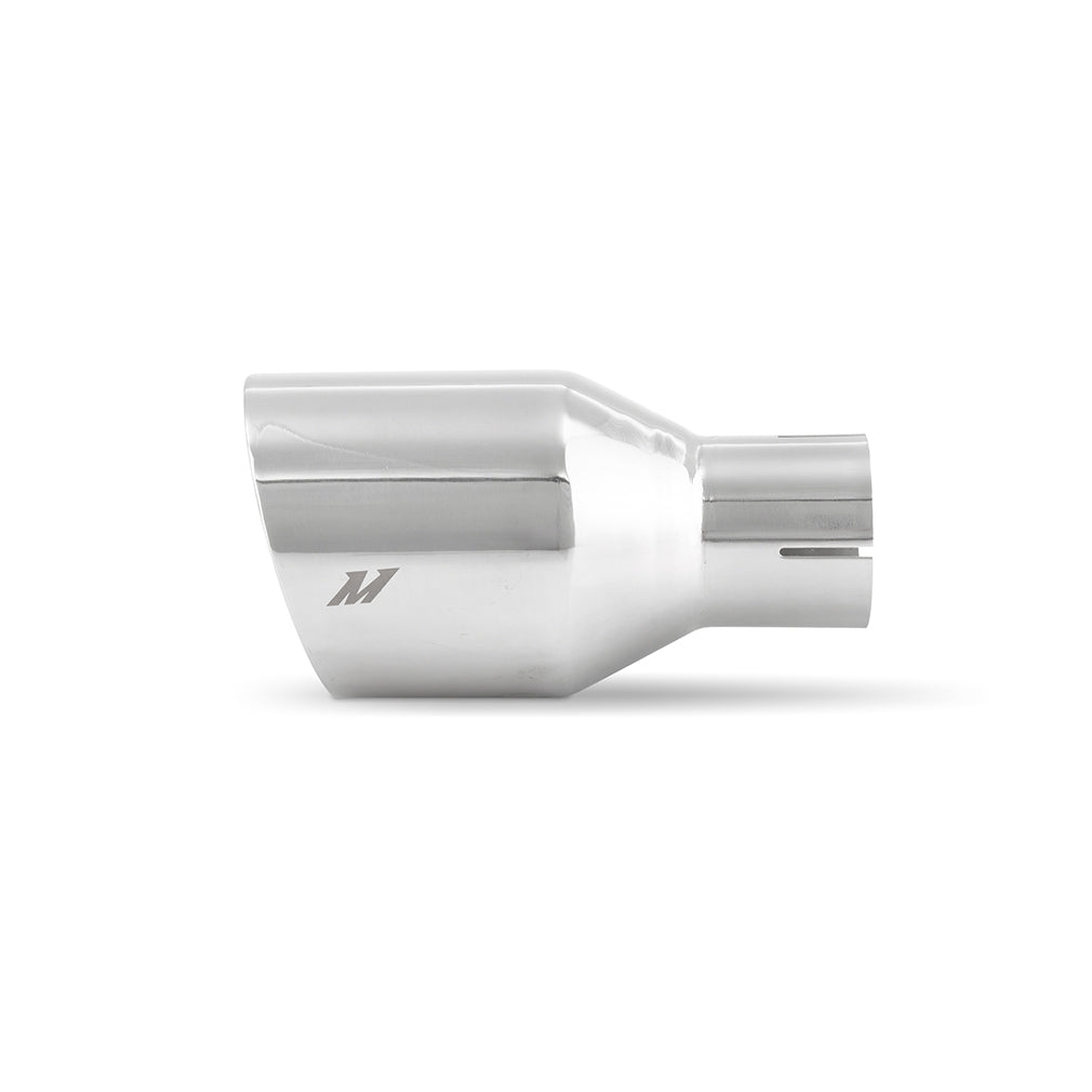 Clamp-on Double Wall Exhaust Tip, 2.5" Inlet, Slash Cut, P - image 3