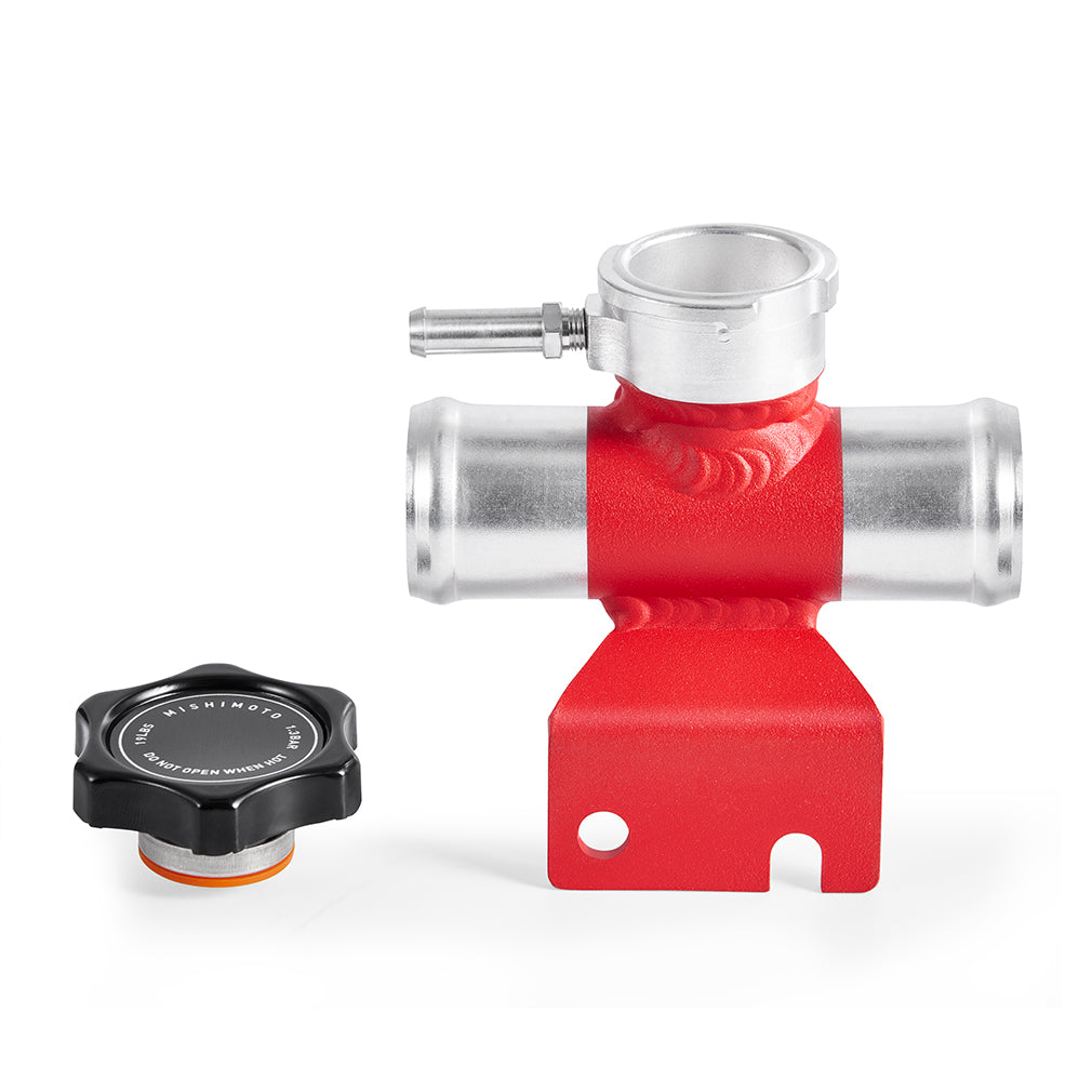 2008-2015 Mitsubishi Lancer Evo X Coolant Fill Inlet, Red - image 4