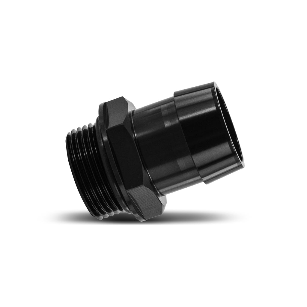 '-16ORB to 1 1/4" Hose Barb Aluminum Fitting, Black - image 2