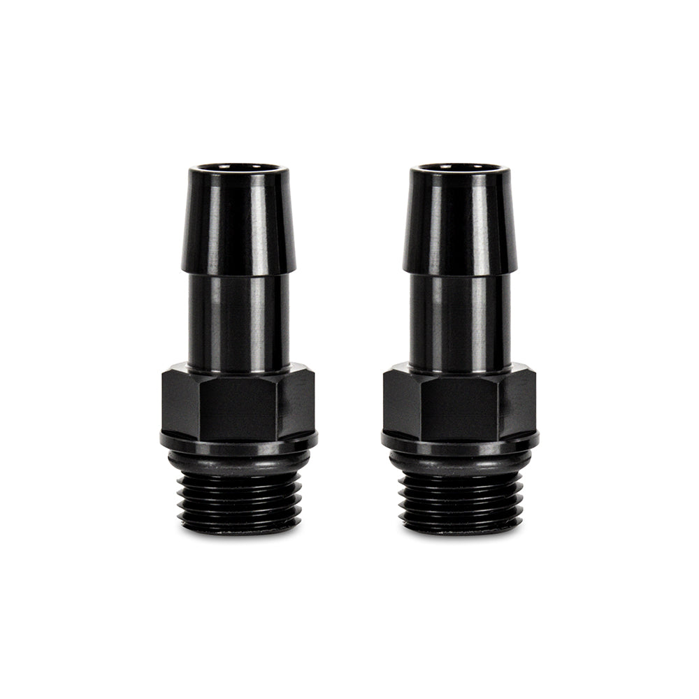 2pcs M16x1.5 1/2" Aluminum Catch Can Fitting, Black - image 1