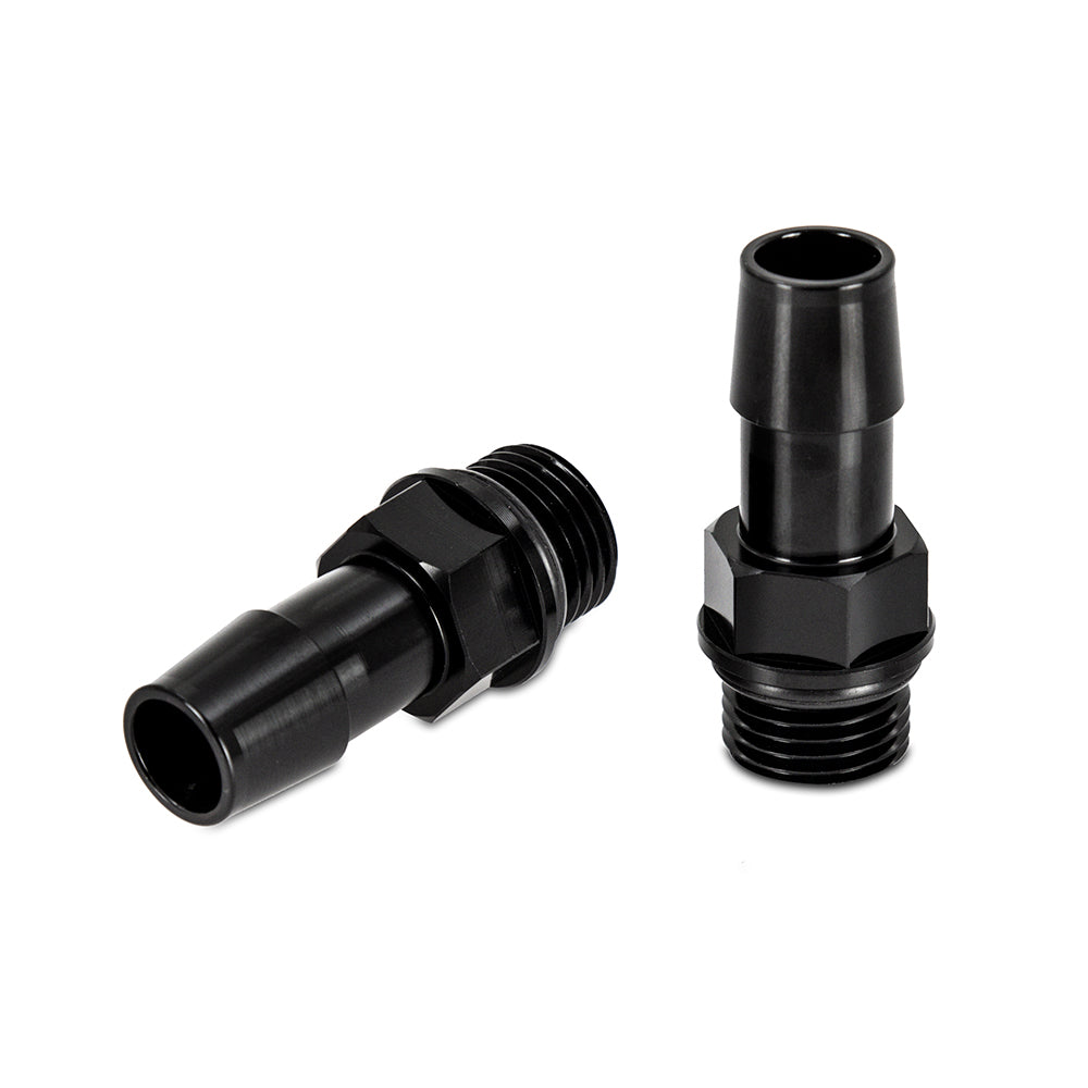 2pcs M16x1.5 1/2" Aluminum Catch Can Fitting, Black - image 2