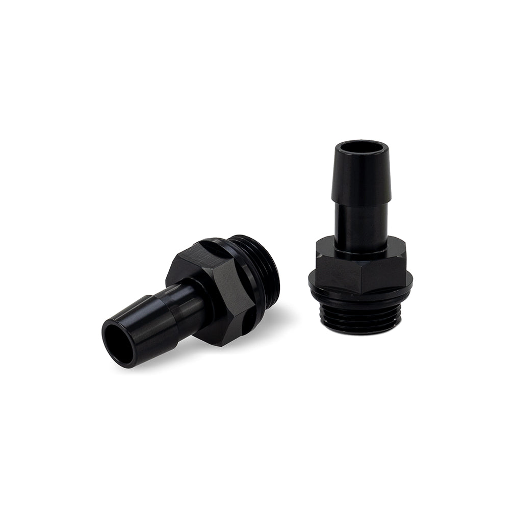 2pcs. M20x1.5 1/2" Aluminum Catch Can Fittings, Black - image 2