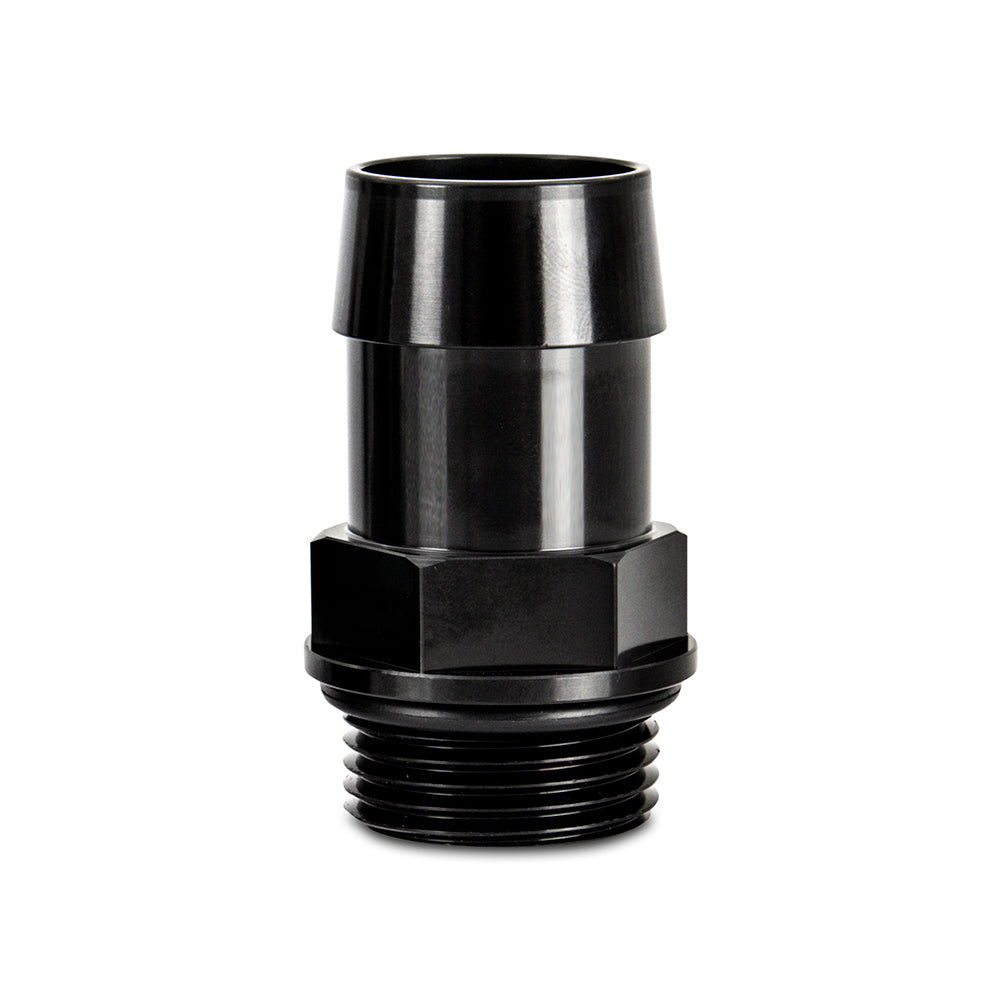 1pc M27x2.0 1" Aluminum Catch Can Fitting, Black - image 1