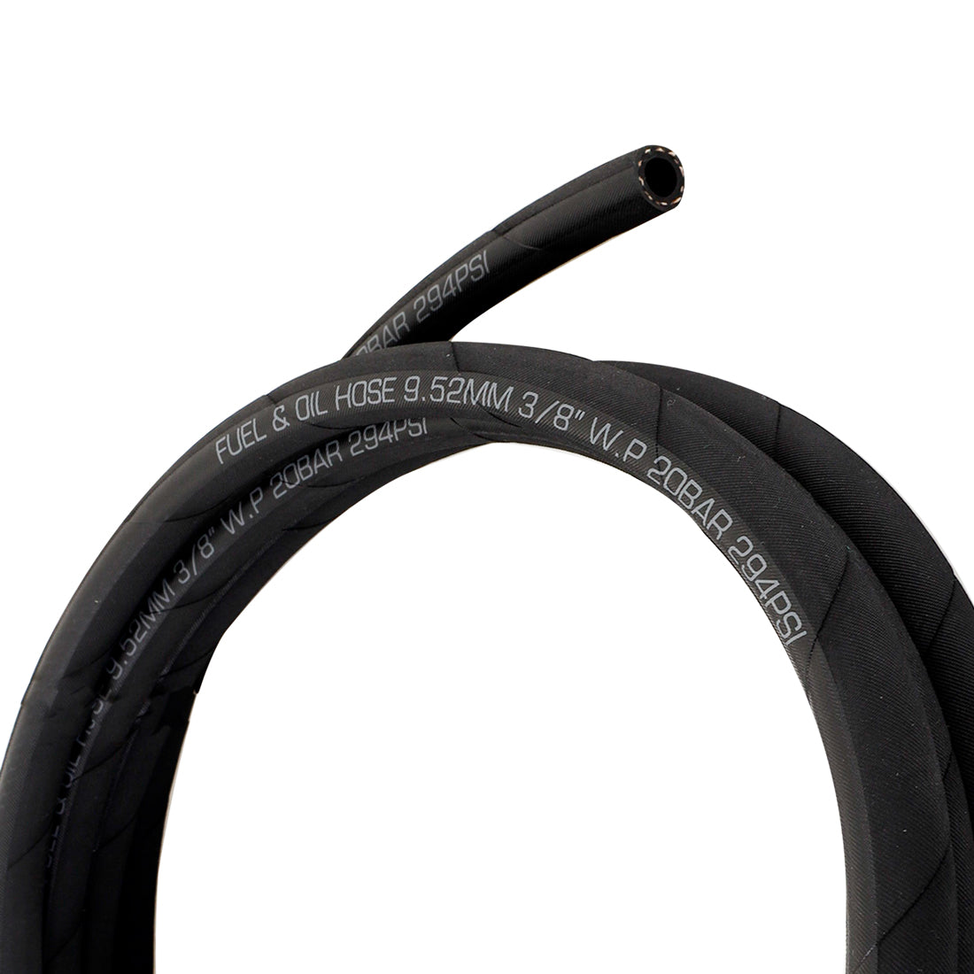 Push Lock Hose, Black, -6AN, 240" Length - image 2
