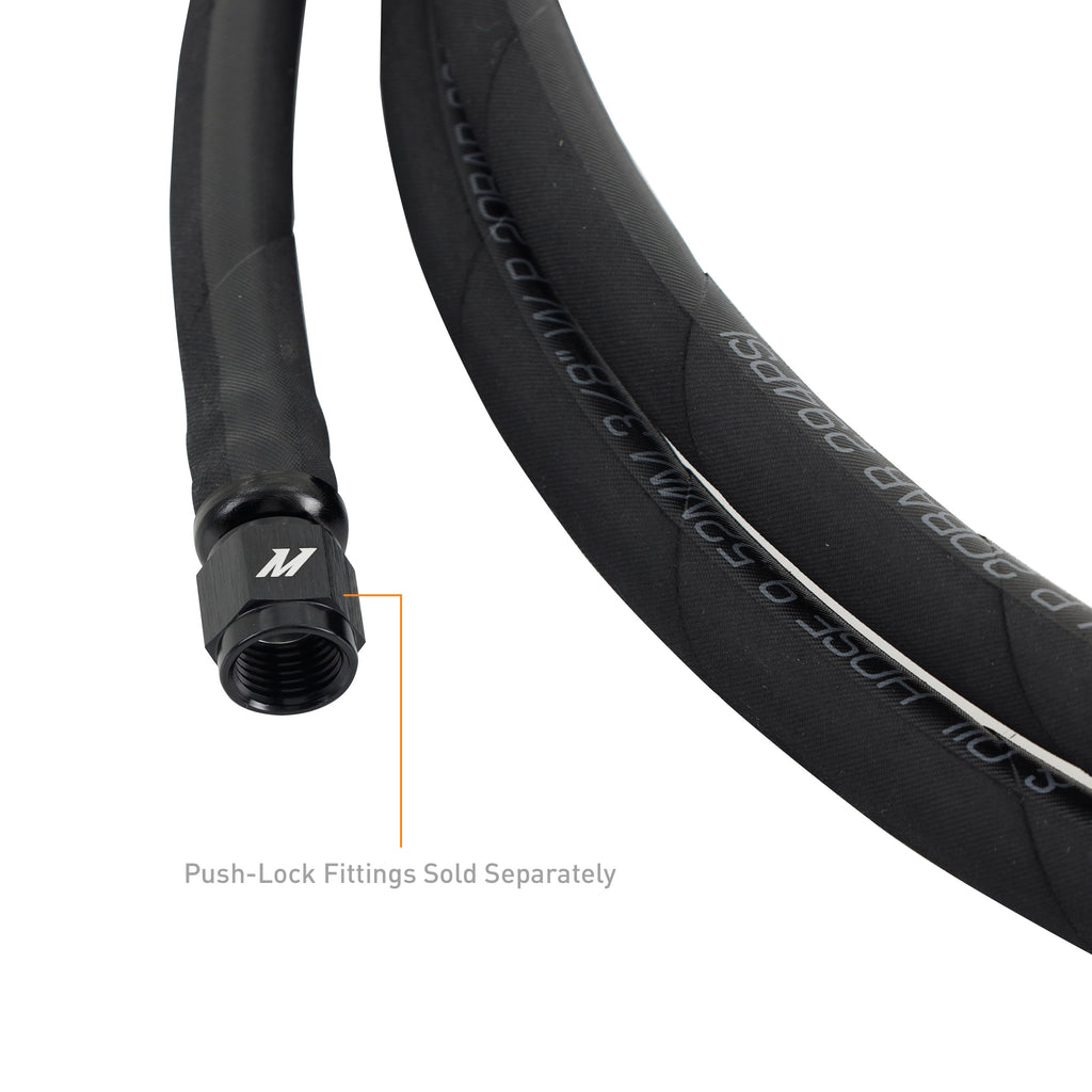 Push Lock Hose, Black, -6AN, 120" Length - image 3