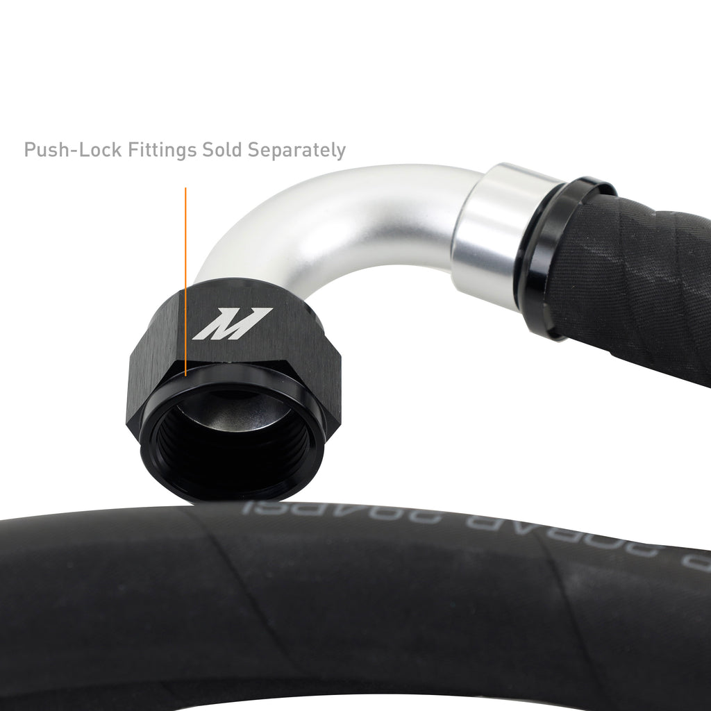 Push Lock Hose, Black, -12AN, 120" Length - image 3